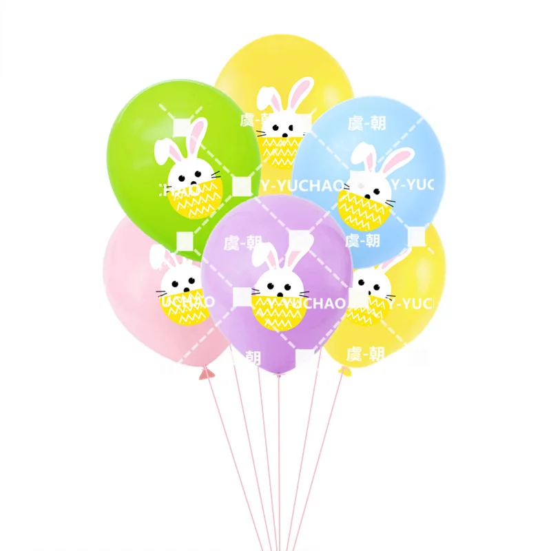 

20pcs Easter Cartoon Bunny Latex Balloon Arrangement, Party Decoration, 12 ", Hot Sale