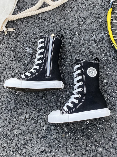 girls converse high tops black
