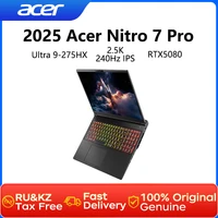 2025 Acer Nitro 7 Pro Gaming Laptop 18 Inch 2.5K 240Hz Screen Netbook Intel Ultra 9-275HX 32GB 2TB RTX5080 Notebook Computer PC 1