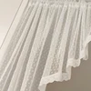 Semi Sheer Curtain Valances Window Topper Sheer Kitchen Tier Swag Privacy Half Window Curtain for Bedroom Living Room Home Decor 6