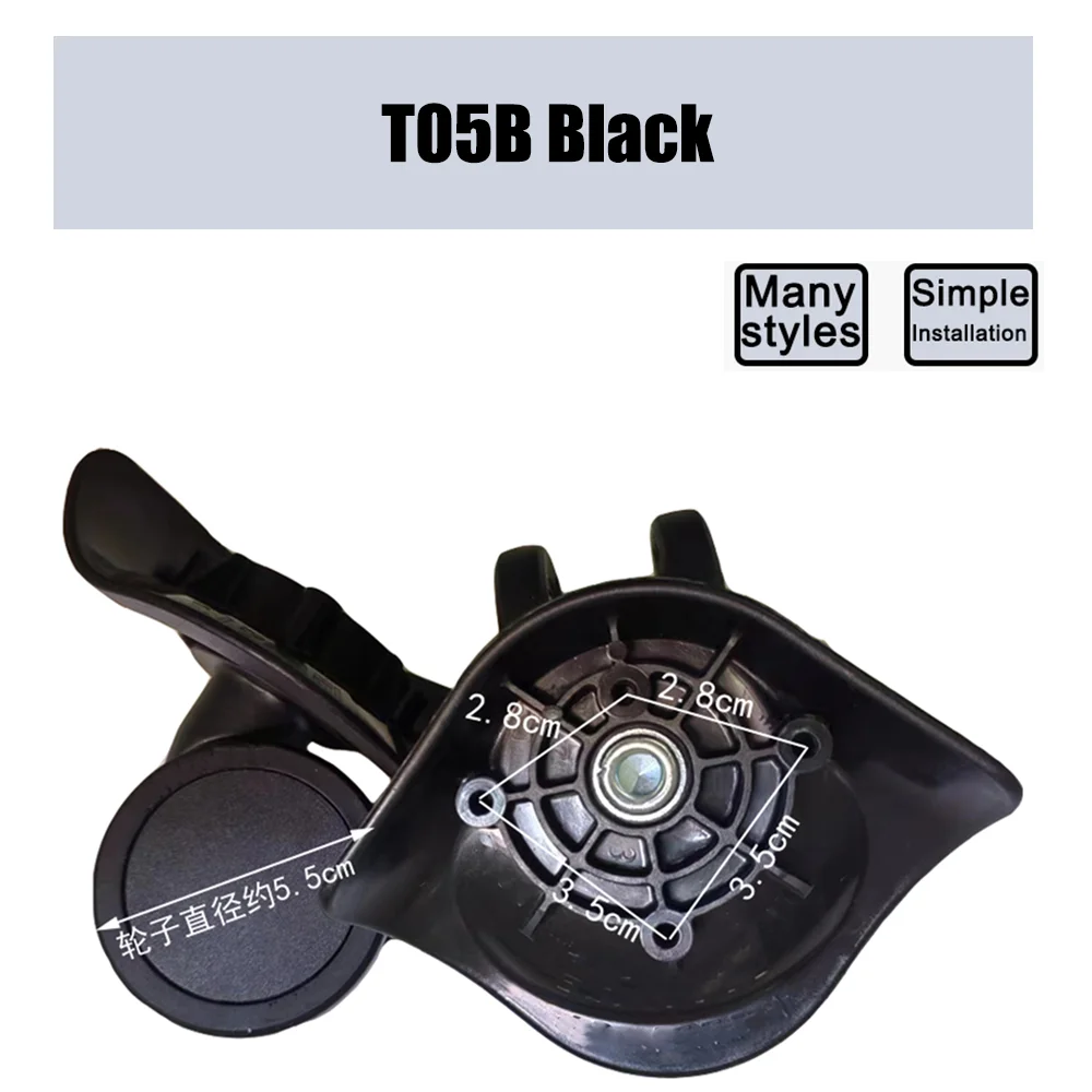 Suitable For SJTOBOL T05B Case Wheel Pulley Sliding Casters Universal Wheel Luggage Wheel Slient Wear-resistant Smooth Nylon