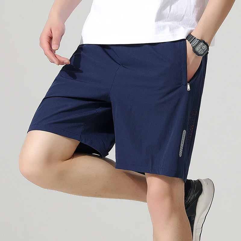 2024 Summer Elegant Fashion Harajuku Slim Fit Ropa Hombre Loose All Match Sport Casual Shorts Solid Pockets Straight Leg Shorts