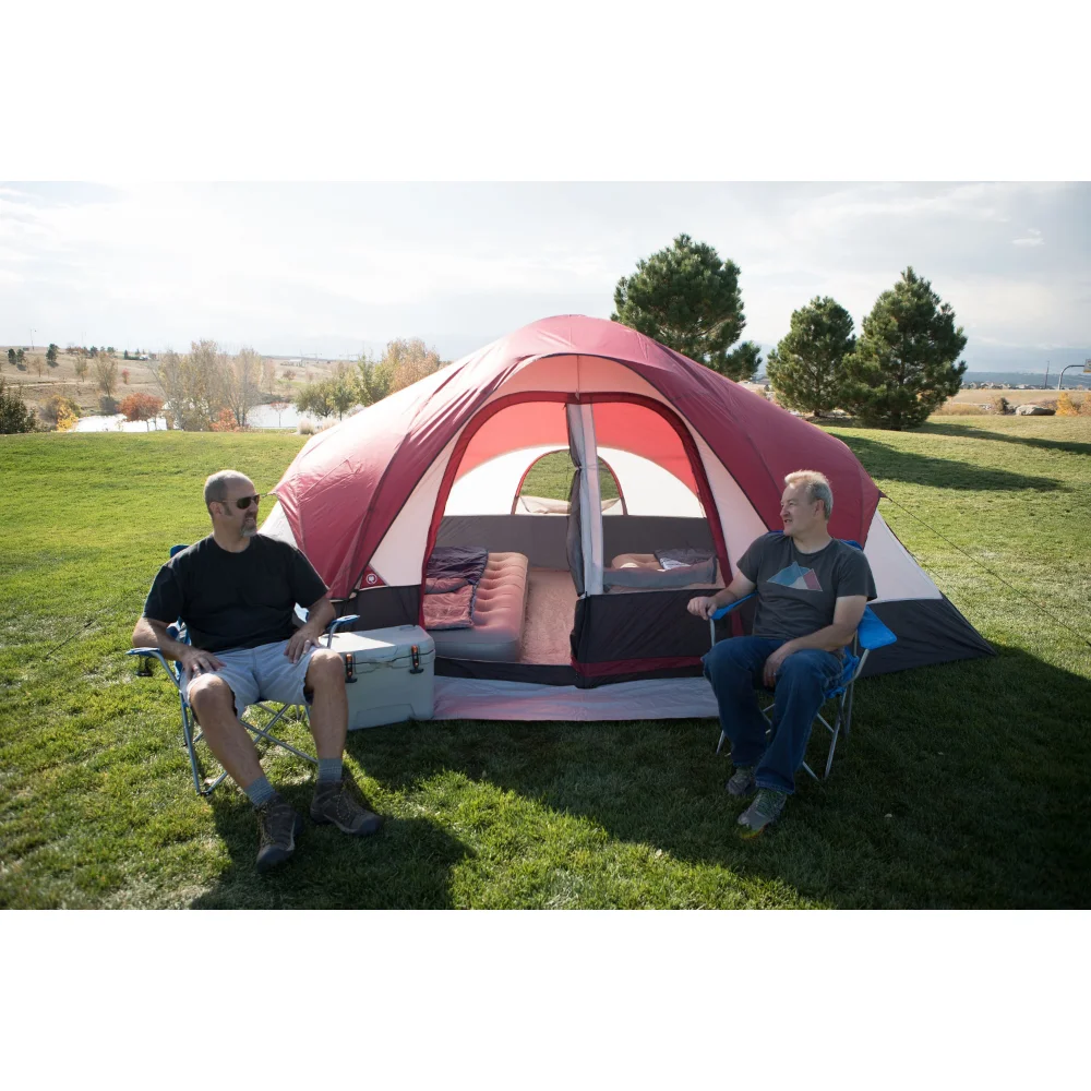 Person Modified Dome Ozark Trail Family Dome Tent Ozark Trail