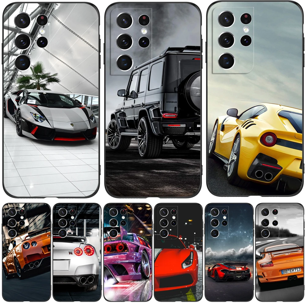 Custodia In Tpu Nero Per Samsung Galaxy S23 Cover Posteriore In Silicone Ultra Per Auto Da Corsa Sportiva