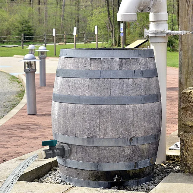 Esőhordó -Diverter Készlet Pvc Vízhordó -Lökhárítás 3/4 -Felszerelés Gömbszelep Kerti Csaptelep 20 Liter 50 100 Lite -Hez - Image 4