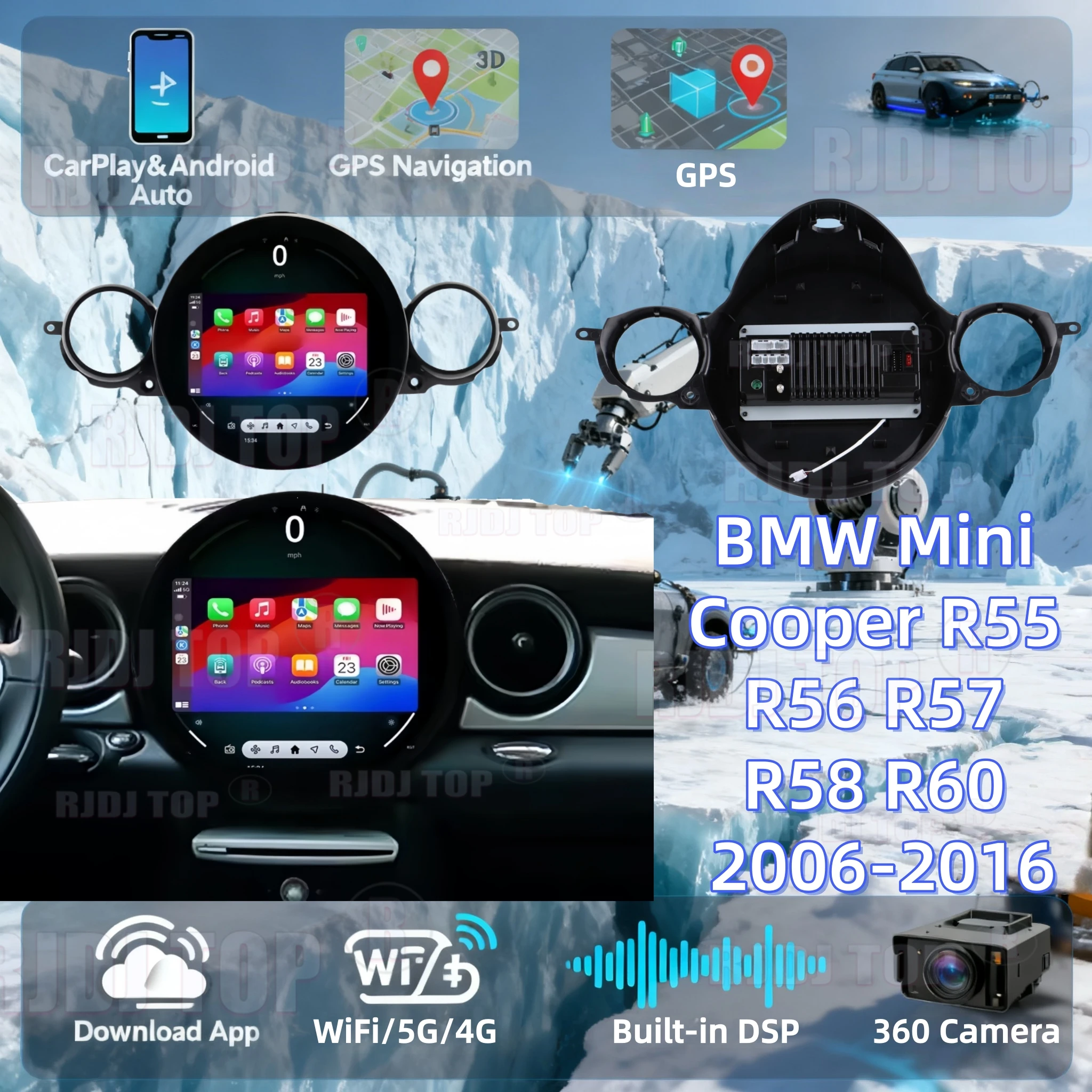 Bmw Mini R60 Android 11.7 Inch Android 14 For BMW Mini R56 R60 2007-2016 Car GPS Navi ...