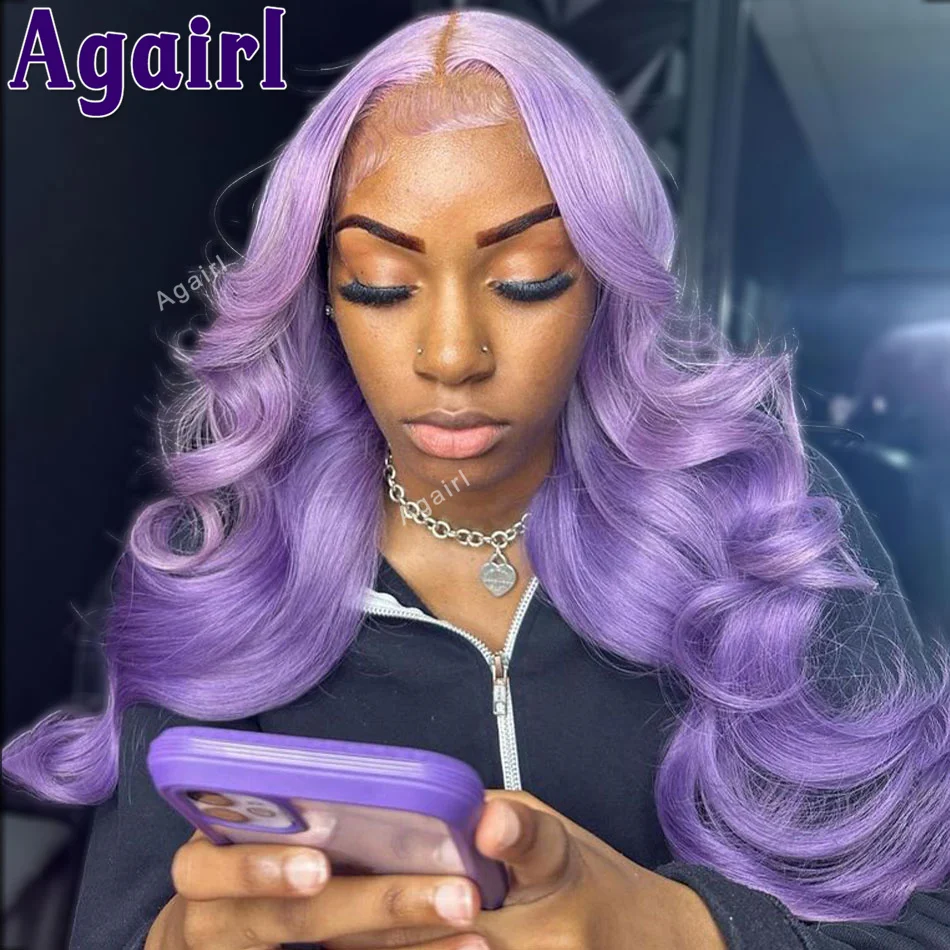 613 цветные технические фиолетовые 200% бразильские волнистые человеческие волосы парики прозрачные 13X6 13x4 фронтальные парики на сетке для женщин предварительно выщипанные