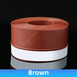 Self - Adhesive Silicone Weatherproof Seal Strip - 5M - 35mm (Brown)