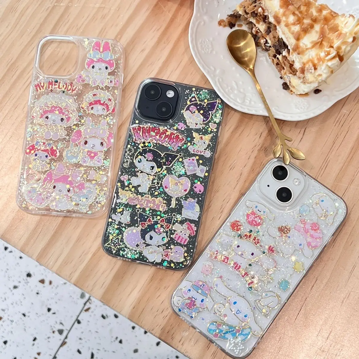 

Anime Kawaii Sanrio My Melody Kuromi Cinnamoroll Cute Cartoon Iphone Mobile Phone Case New Princess Style Soft Shell 11-14Promax
