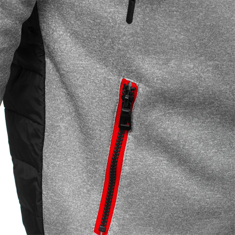 Cotton Padded Slim Fit Mens Hoodie Jacket