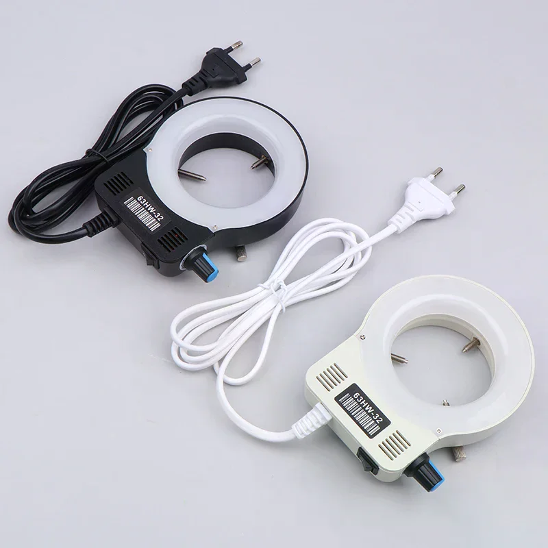 현미경 LED 링 라이트 일루미네이터 램프 현미경 원형 조명 산업용 현미경 카메라 광원 EU 플러그