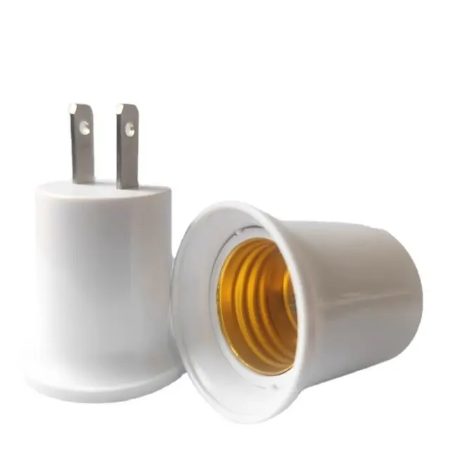 Alipis 3er Set Lampenfassungs Adapter - E26/E27 Konverter Für Glühbirnen In Weiß