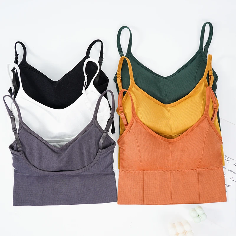 Women Seamless Bralette Sexy Crop Top Underwear Seamless Strap Tube Sensual Lingerie Beautiful Back Bra women tube tops
