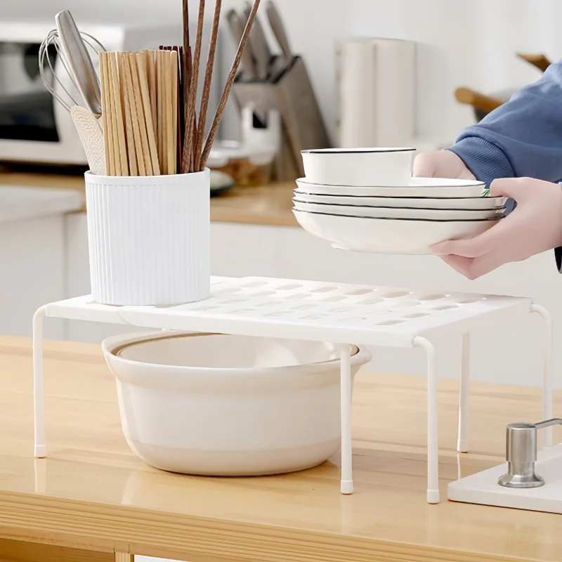 ABS Shoe Rack Extensible Storage Shelf Shoe Organizer Holder Under Sink Telescopic Storage Rack Kitchen Cabinet Organizer