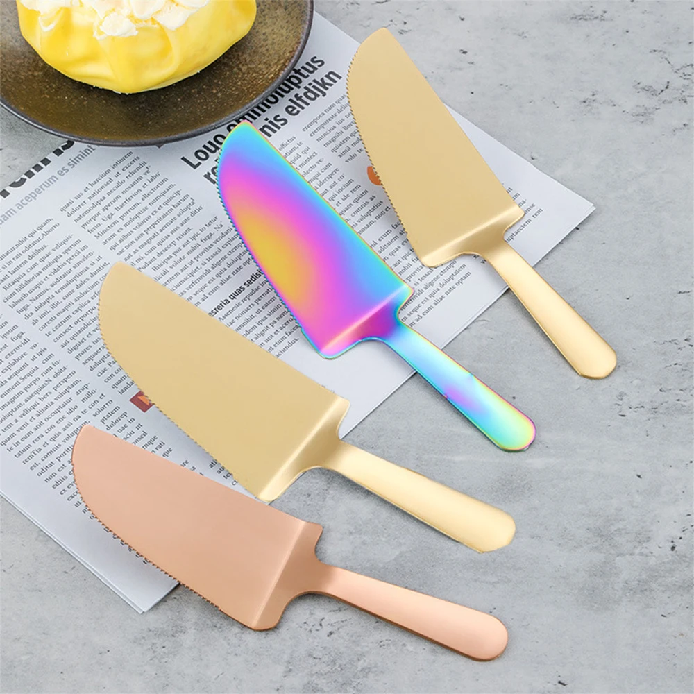 Baking supplies cake tools Stainless Steel Cake Shovel Set Stainless Steel Spatula Baking Tool Cake Shovel Butter Knives For Pie/Pizza/Cheese/Cake Tools