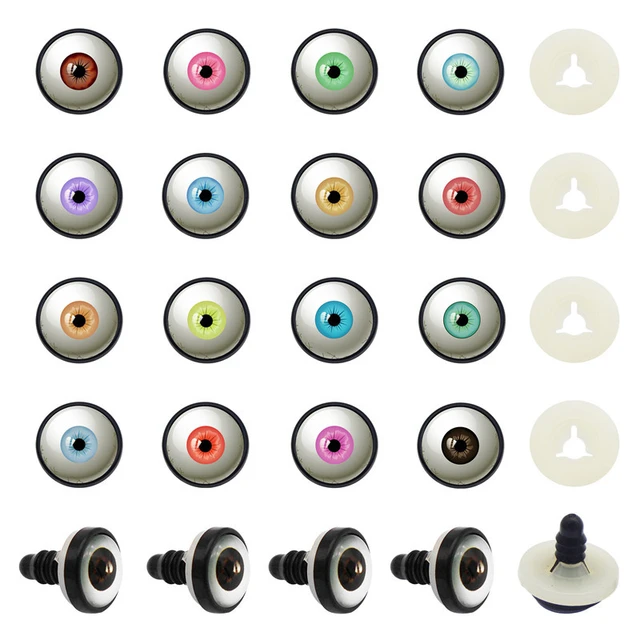 50 Pcs Safety Eyes, Craft Black Doll Eyes For Amigurumi Doll, Crochet Toy  And Stuffed Animals (8 - 10 -12 - 14 - 16 Mm, 5 Sizes) - Diy Craft Supplies  - AliExpress