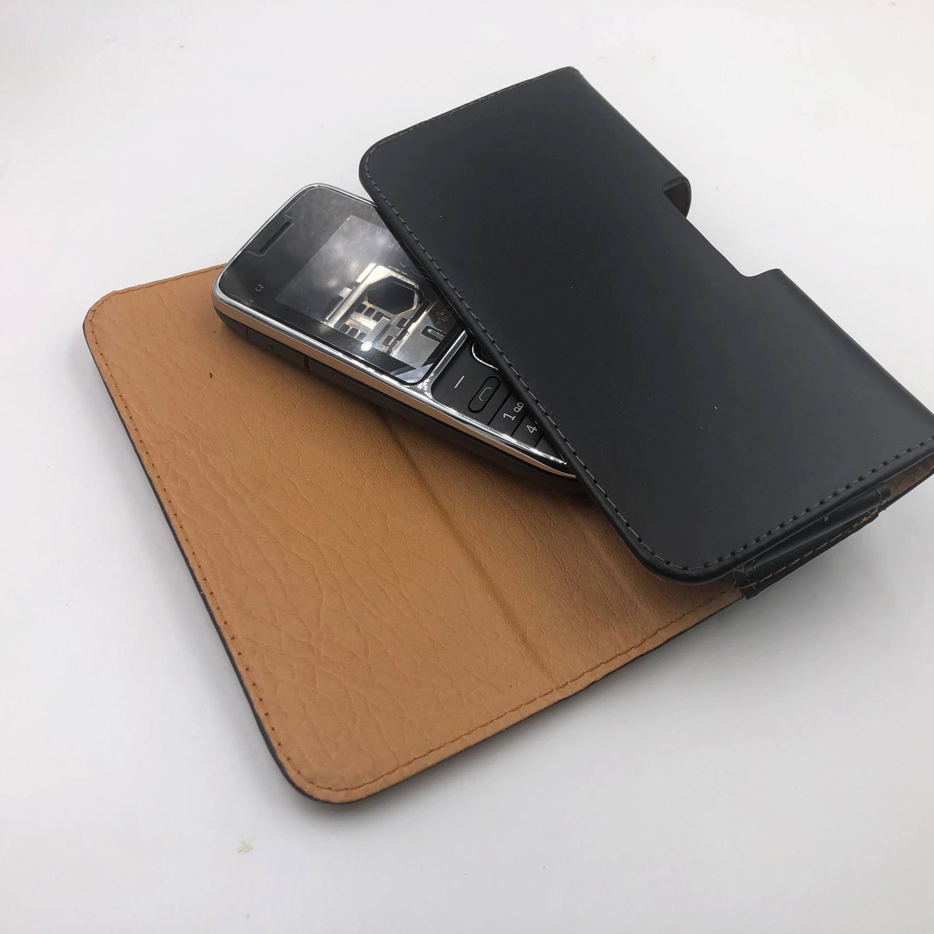 Per Nokia 105 106 107 108 110 125 130 150 205 206 210 215 216 220 222 225 230 Della Vita Di Caso Clip Da Cintura Copertura Di Cuoio Del Telefono