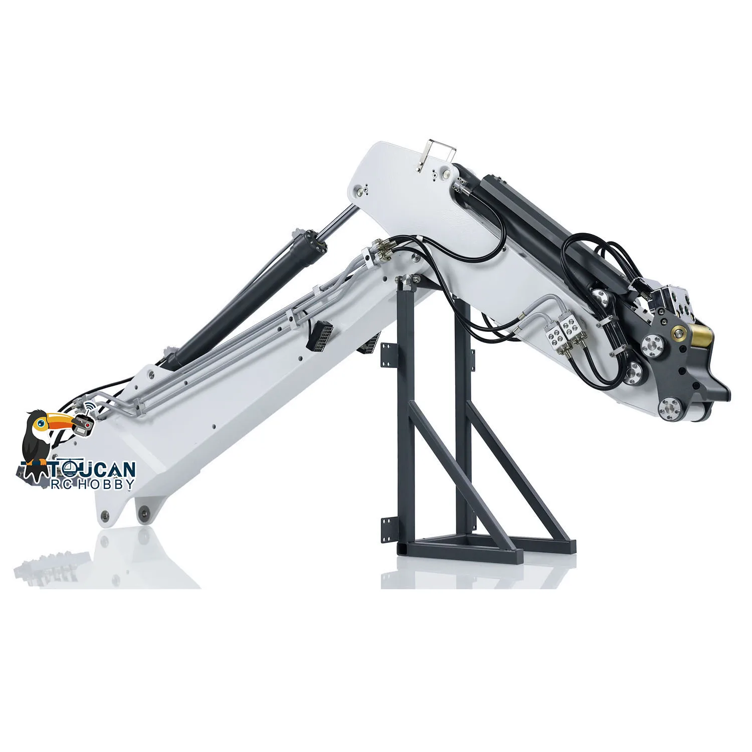 Sd6238b98abed4cb5bb981590ee94efa1Z 1/14 koparki hydrauliczne RC K970-300 maszyna do rozbiórki z wymiennym 2-ramiennym zdalnie sterowanym dźwiękiem TOUCAN