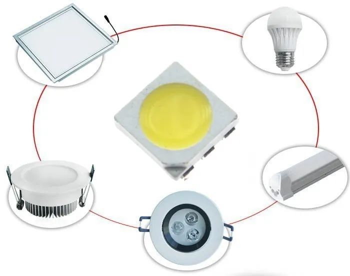 100/300 Stück 5050 LED weiße LEDs Hochhelle Diodo Azul Luz 6500 K Smd Leuchtdioden Smd 5050 Weißlicht Diodo 18 lm – Detail 2