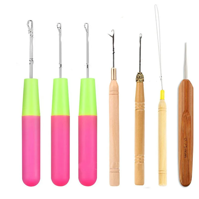 1 Pcs Professional Latch Hook Needle Big Hole Dreadlock Hooks For