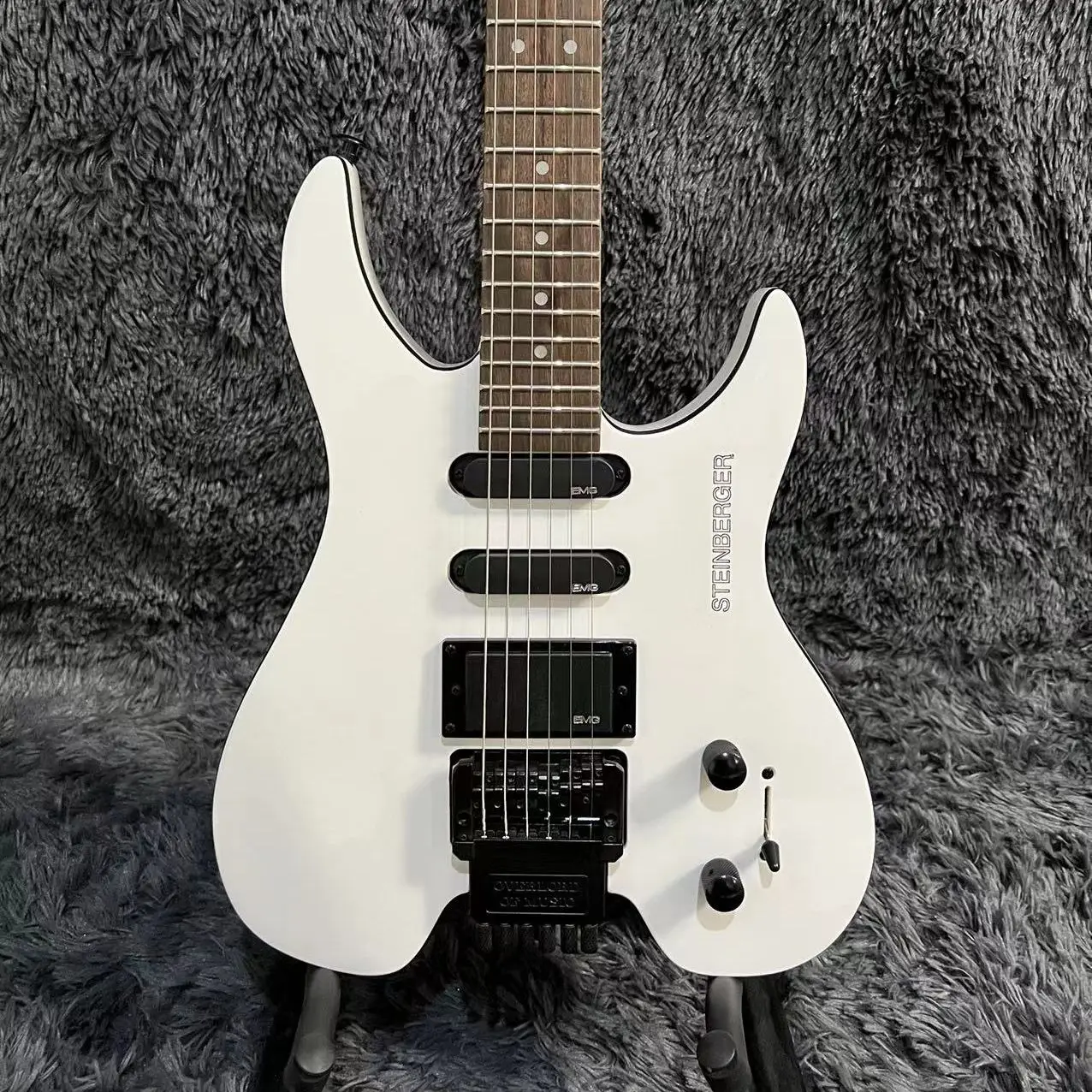 Chitarra Elettrica Senza Testa, Corpo In Mogano, Colore Bianco, Ponte Tremolo Floyd Rose, Guitarra A 6 Corde, Versione Einberger