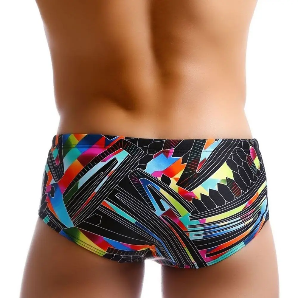 Men\'s Swimwear Trunks Outdoors Summer Stretch Beach Surf Swim Sports Push-up Shorts Men Swimsuit Swimming Pants