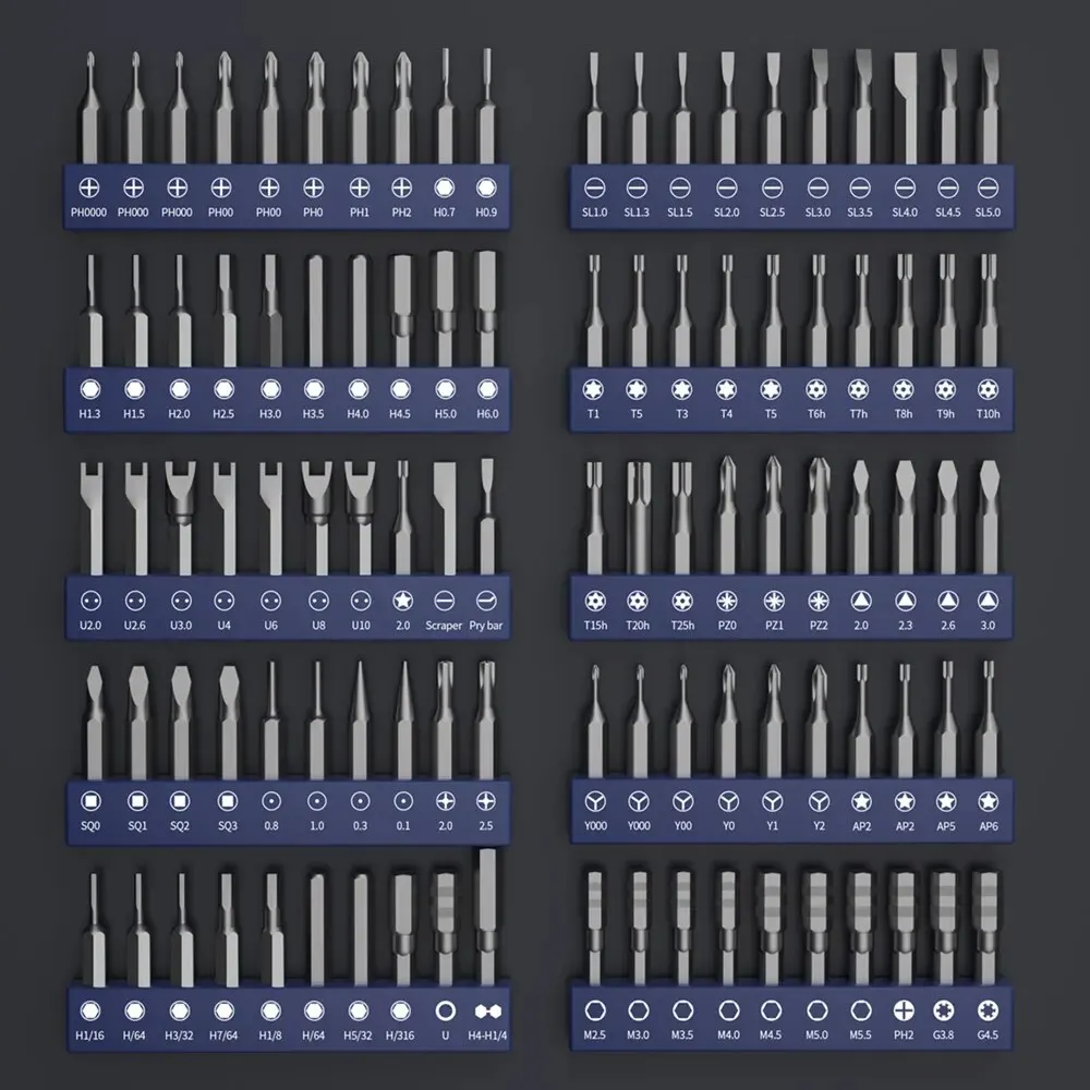 Elektroschrauber-Präzisionssets, 62-in-1-Elektrowerkzeug-Set, wiederaufladbar, kabellos, Mini, kleine magnetische Bits für Xiaomi Cell Mobile – Detail 7
