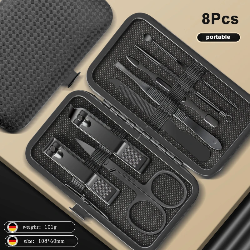 All Black 8pcs