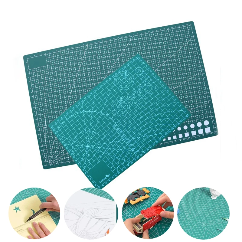 PVC Grid Mat Cutting Mat Patchwork Craft Mat Pad Leather Fabric Cutting Mats Board Self Healing Cutting Mat For Crafts Sewing