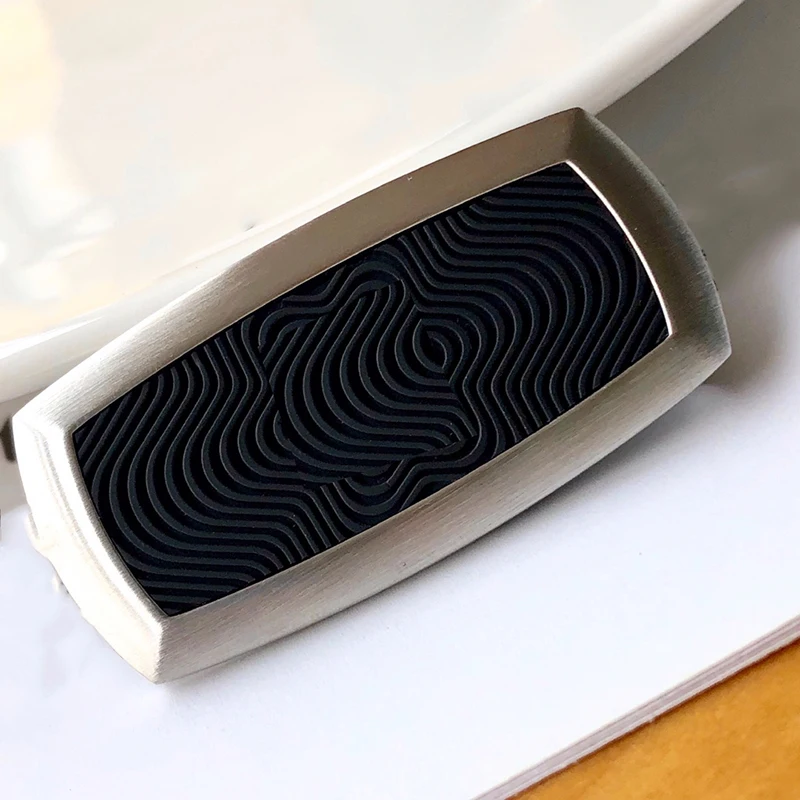 LJ2 MB Money Clip Black Rubber Tie clip High Quality