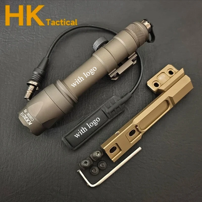 Tactical Airsoft Rifle Flashlight for Hunting with Mlok Base