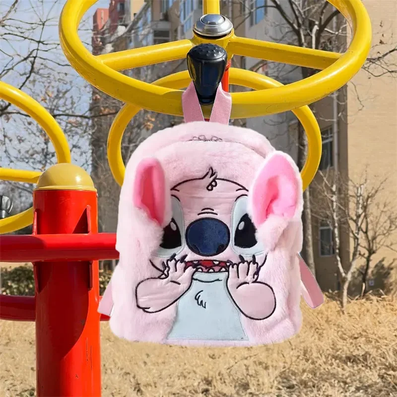 Stitch Children's Backpack Boys Girls Anime Kawaii Cartoon Disney Stitch New Plush Backpack Cartoon Fashion Women's Backpack 6