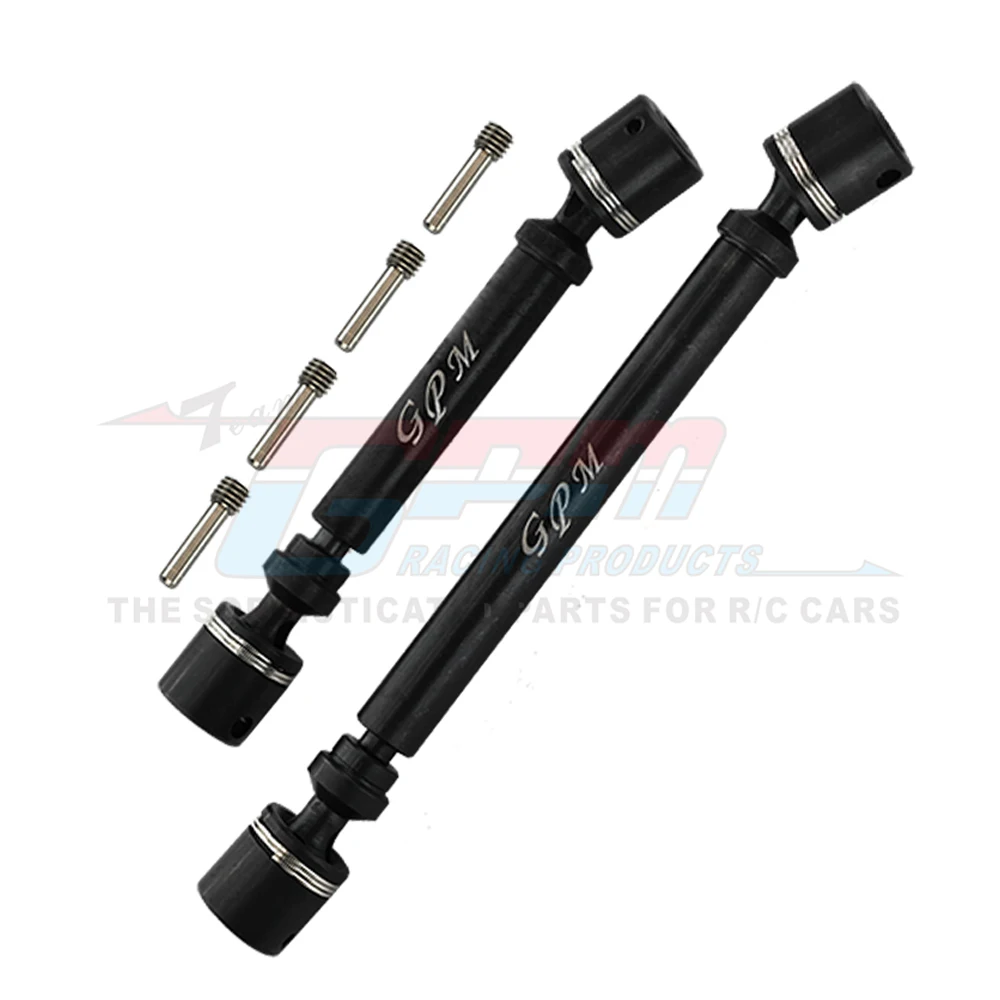 

GPM Металлический Стальной передний/задний приводной вал, универсальный шарнир AXI212004 + AXI212005 для AXIAL 1/18 UTB18 каприа 4WD Багги AXI01002