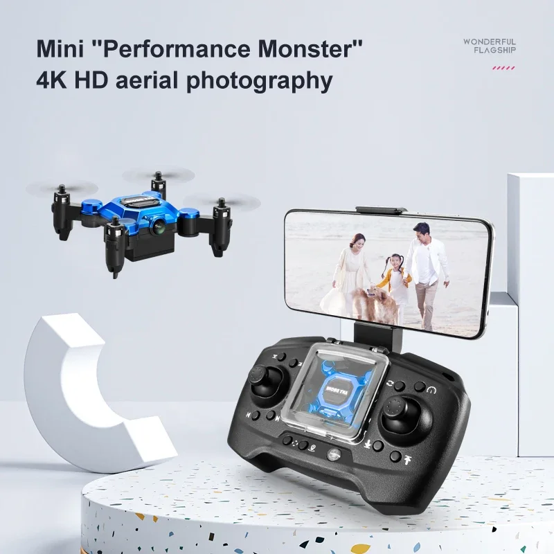 Mini Drone de Poche Selfie Pliable avec caméra HD, en vol dans un parc