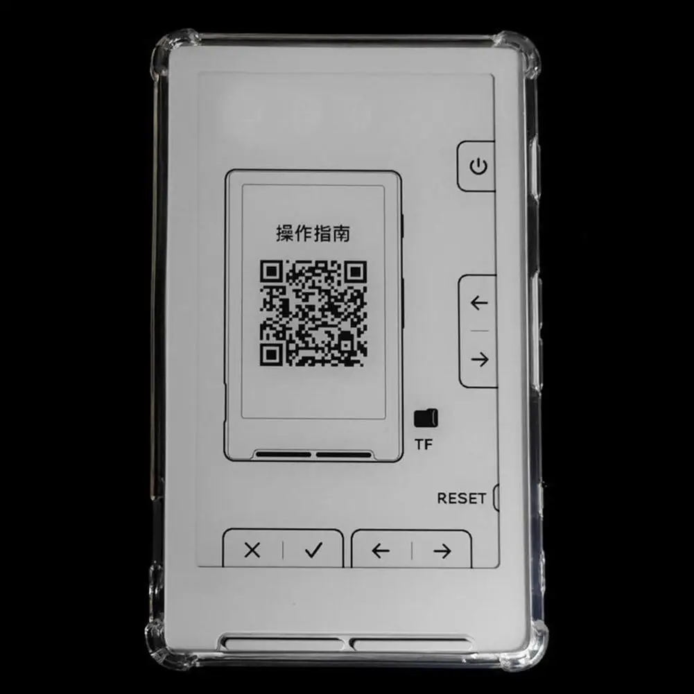 소프트 TPU 4.3인치 E-리더 케이스 투명한 낙하 방지 보호 커버 XTEINK X4용 강화된 코너 투명 백 쉘