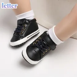 Chaussures en cuir plates décontractées pour bébé garçon 0 18M, chaussures de berceau antidérapantes pour nouveau né et enfant en bas âge, premiers marcheurs, printemps automne 