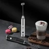 Electric milk frother, egg beater, portable 3-speed jam coffee machine, cake cream machine, kitchen double stick batter mixer