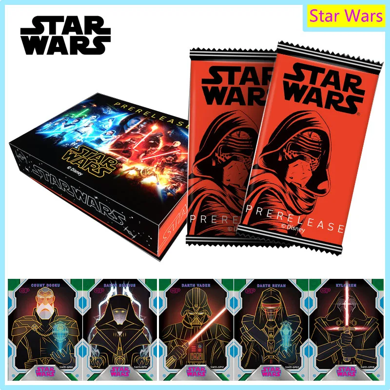 

New Star Wars Series Peripheral Booster Box Rare Star Sky Illustration Card Film Ticket Stub Cards Children Birthday Gifts Toys