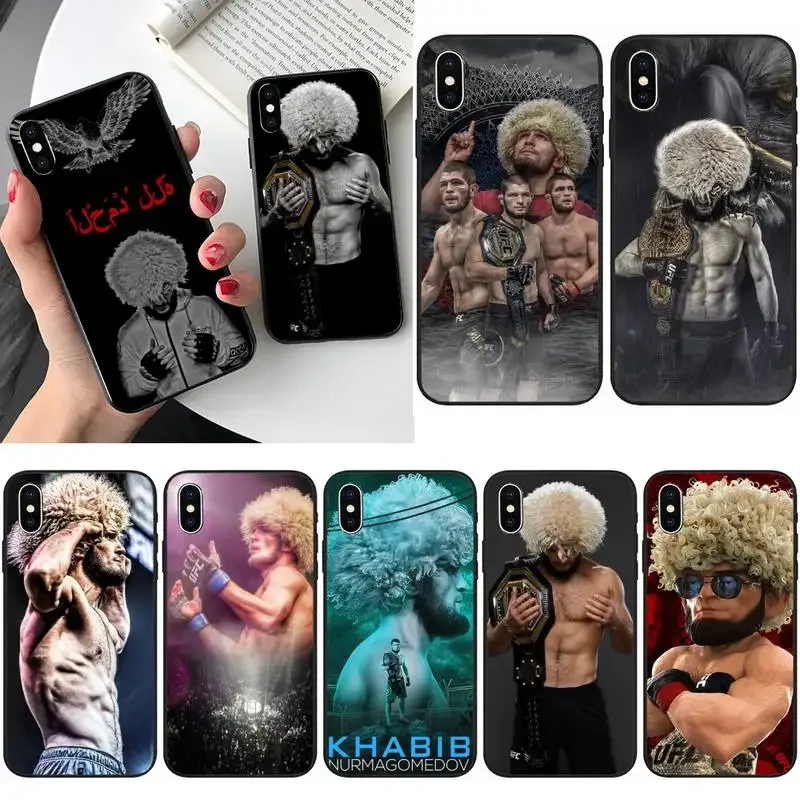 Custodia Per Telefono Khabib Nurmagomedov U-Ufc Per Iphone 11 12 Mini 13 Pro Xs Max X 8 7 6S Plus 5 Se Xr Case