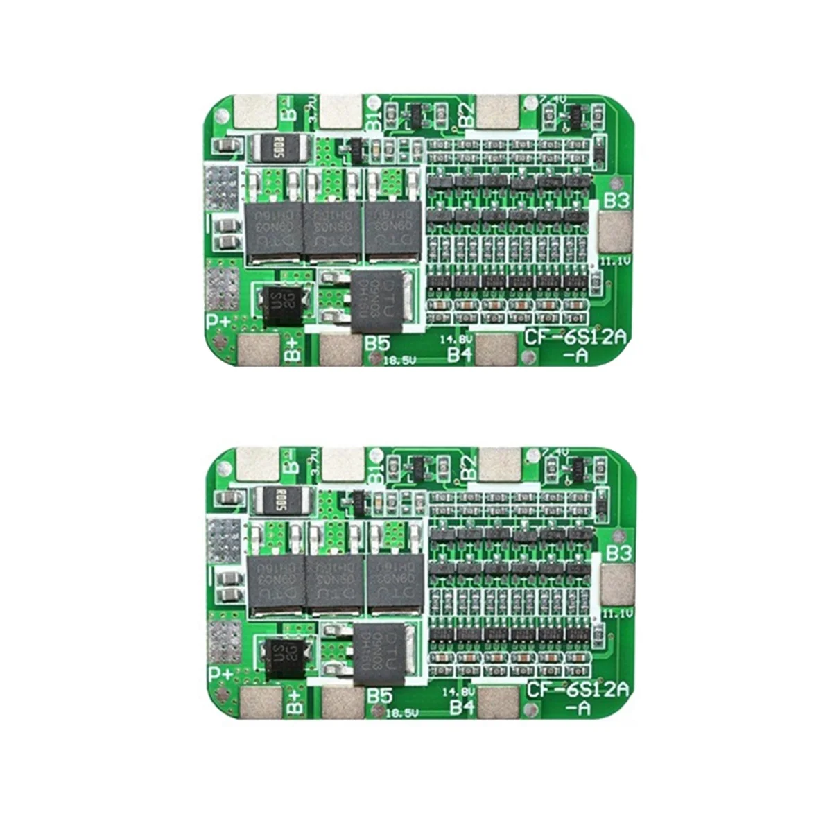 

2 шт., защитная плата BMS зарядного устройства 6S 15A 24 В для модуля литий-ионной, литиевой батареи 6 18650, комплект для самостоятельной сборки