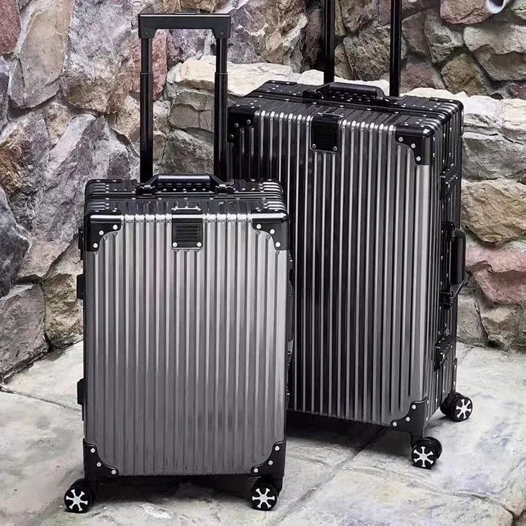

All aluminum magnesium alloy rod case 20/24/26/29 inch universal wheel luggage Travel luggage business boarding customs lock