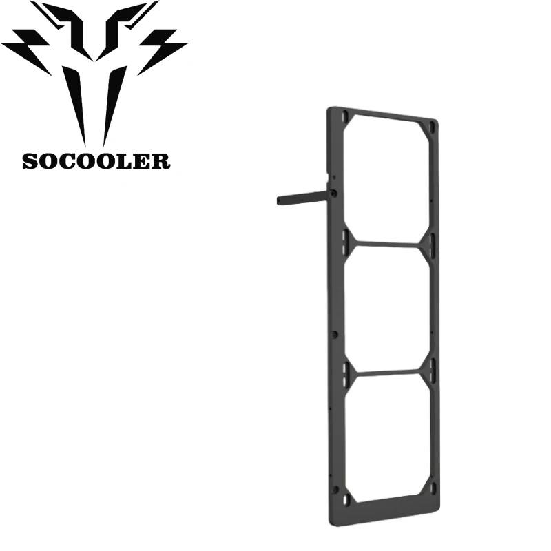 SOCOOLER PC Water Cooled Bracket Radiator Fan 420 Support Installation Stand Heat Sink Fixed Liquid Cooler Suitable For 140 Fan