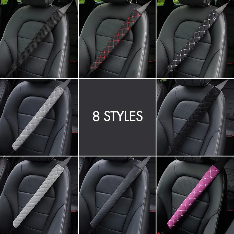 50/75cm Car Seat Belt Long Cover Universal Breathable Linen Shoulder Pad  Guard Protector Accessories for Truck Large Vehicle - AliExpress