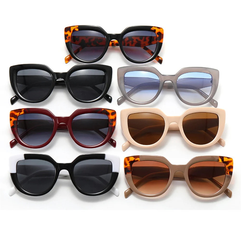 

New Cat Eye Sunglasses Vintage Square Frame Sun Glasses Luxury Outdoor UV400 Shades Travel Goggles Cycling Ddriving Eyewear