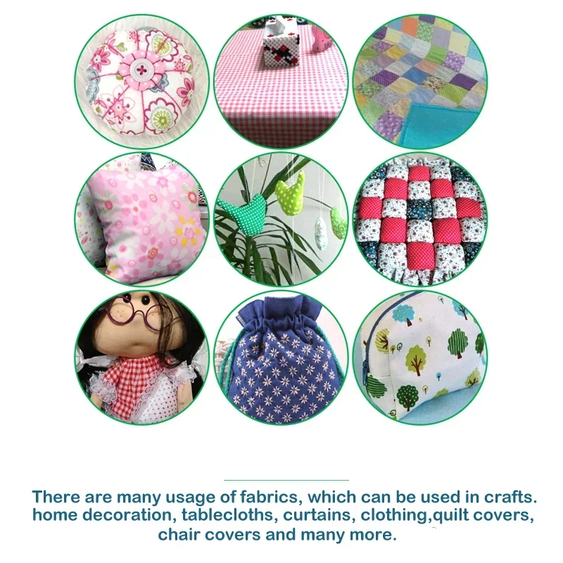 7 Pcs/Set 50x50cm Sewing Cloth Telas Patchwork Quilt Fabrics Handmade Cotton Tissues Fabric For Needlework - 2
