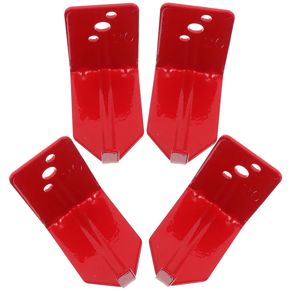 2 Set Fire Extinguisher Bracket Heavy Duty Hooks Red Iron Wall Mount Extinguishers
