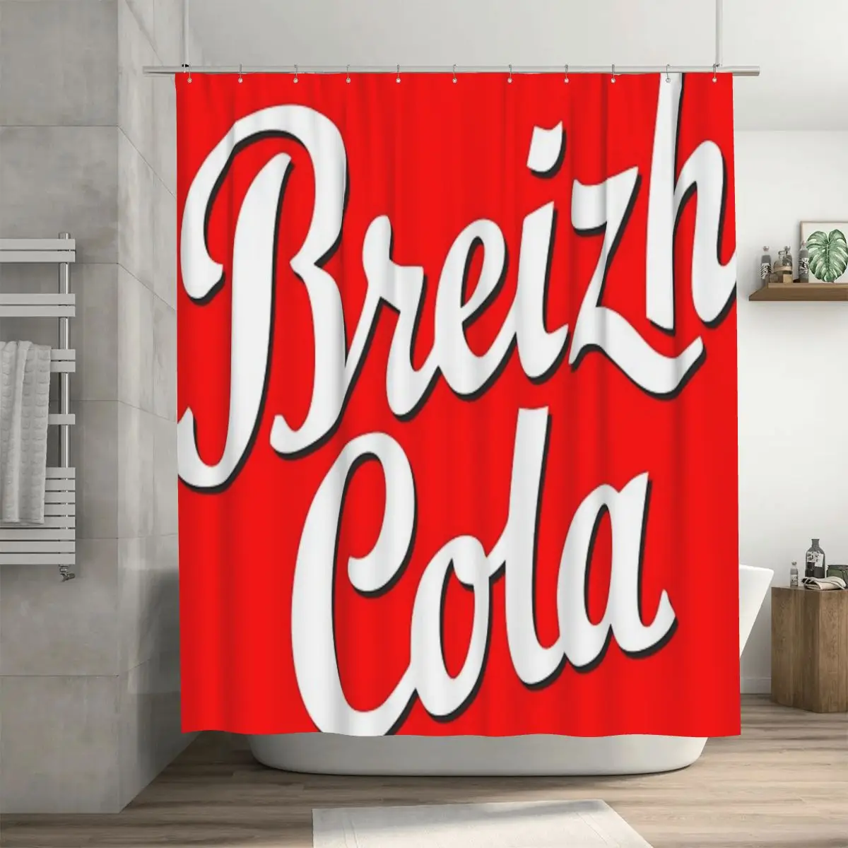 

Занавеска для душа Breizh Cola, 72x72 дюйма, с крючками, с узором «сделай сам», защита конфиденциальности
