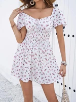 2024 Spring/Summer New Short Fragmented Flower Night Dress French Gentle and Sweet Outdoor Beach Skirt - Image 2