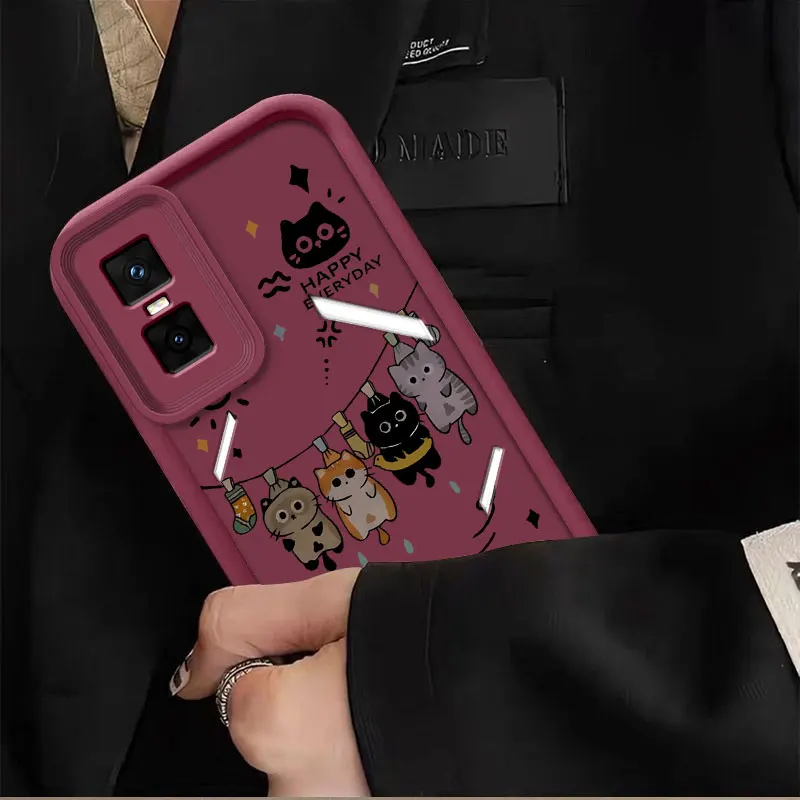Cartoon Cat Soft Silicone Shockproof Protective Case