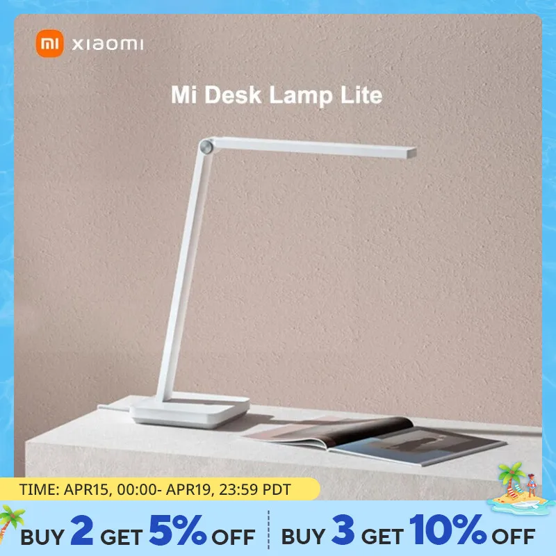 Xiaomi Mijia Table Lamp Lite Mi LED Desk Lamp Folding Eye Protection 4000K 500Lumens Dimming Table Light Night Light